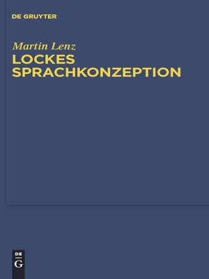 cover image of Lockes Sprachkonzeption